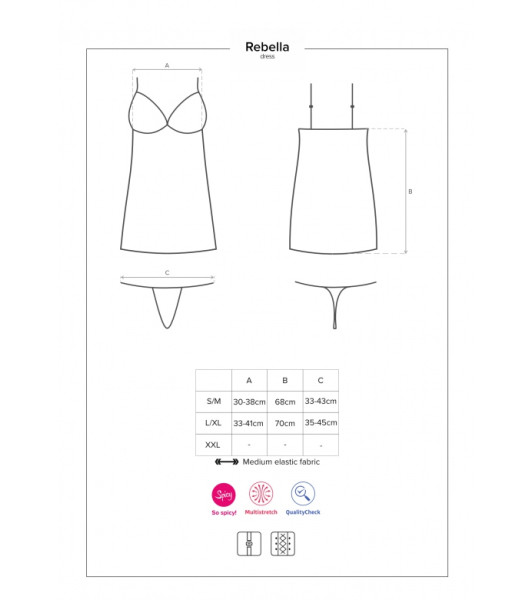Bielizna-Redella sukienka czarna  S/M - 2 - notaboo.es