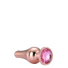 RELUCIENTE TAPÓN DE PLACER DE ORO ROSA DE AMOR L - 2 - notaboo.es