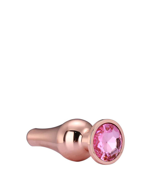 RELUCIENTE TAPÓN DE PLACER DE ORO ROSA DE AMOR L - 2 - notaboo.es