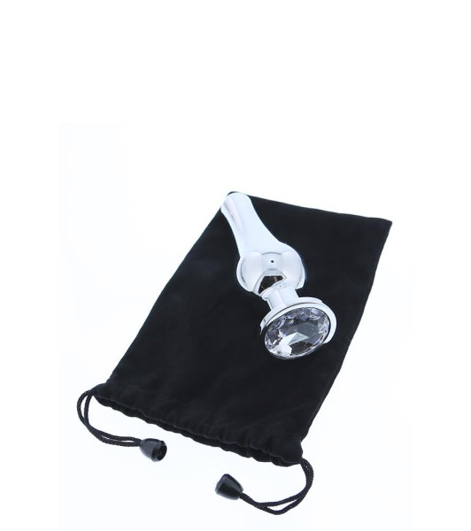 RELUCIENTE PLUG DE PLACER PLATEADO LOVE S - 4 - notaboo.es