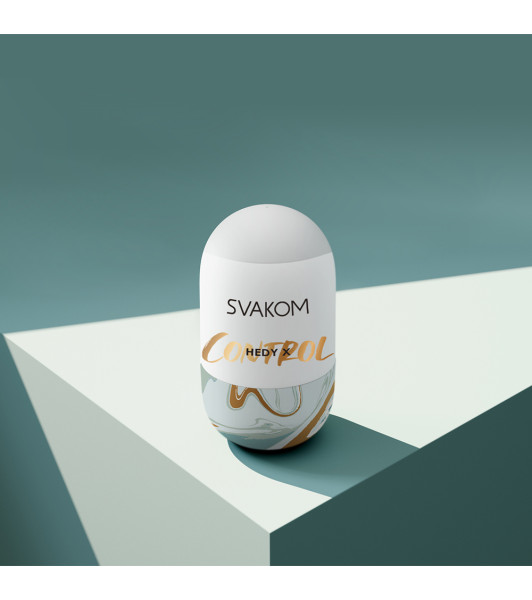 Мастурбатор Svakom Hedy X Control, белый, 9.9 х 5.6 см - 5 - notaboo.es