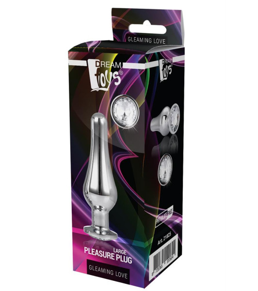TAPÓN DE PLACER PLATEADO AMOR RELUCIENTE L - 5 - notaboo.es