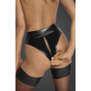 Braga sexy de vinilo M Noir Handmade F245, con cremallera, negra - 3 - notaboo.es