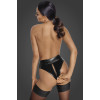 Braga sexy de vinilo M Noir Handmade F245, con cremallera, negra - 4 - notaboo.es