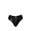 Braga sexy de vinilo M Noir Handmade F245, con cremallera, negra - 2 - notaboo.es