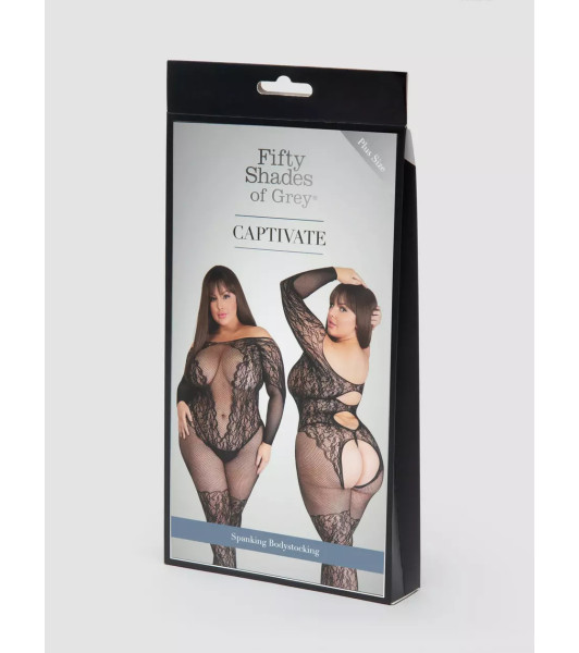 Cincuenta sombras de Grey Captivate Bodystocking para azotes, talla grande - 3 - notaboo.es