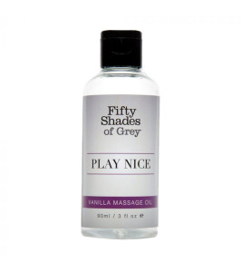 Fifty Shades of Grey Play Nice Vanilla Massage Oil 90ml Fifty Shades of Grey Play Nice Vanilla Massage Oil 90ml - notaboo.es