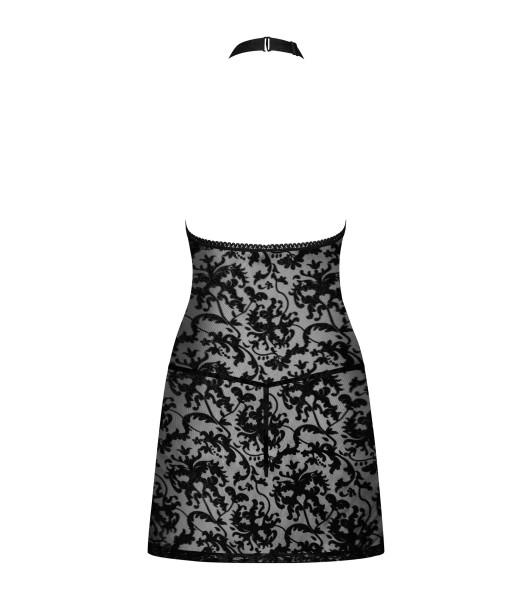 Bielizna-Softily koszulka i string czarna   S/M - 5 - notaboo.es