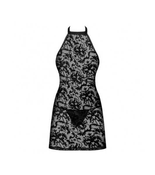 Bielizna-Softily koszulka i string czarna   S/M - 4 - notaboo.es