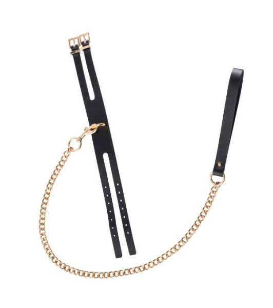 CONJUNTO DE CORREA DE CUELLO GP PREMIUM NEGRO - 1 - notaboo.es