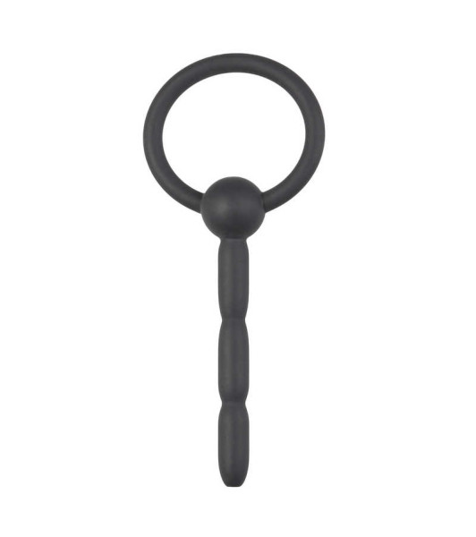 Ribbed Hollow Silicone Penis Plug - notaboo.es