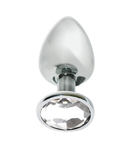 MAI No.72 METAL PLUG WITH STONE S SILVER MAI No.72 METAL PLUG WITH STONE S SILVER - notaboo.es