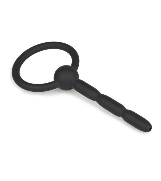 Ribbed Hollow Silicone Penis Plug - 2 - notaboo.es