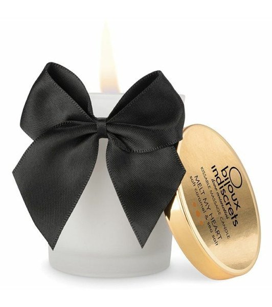Vela de masaje comestible Bijoux Indiscrets, con aroma y sabor a caramelo salado - 1 - notaboo.es