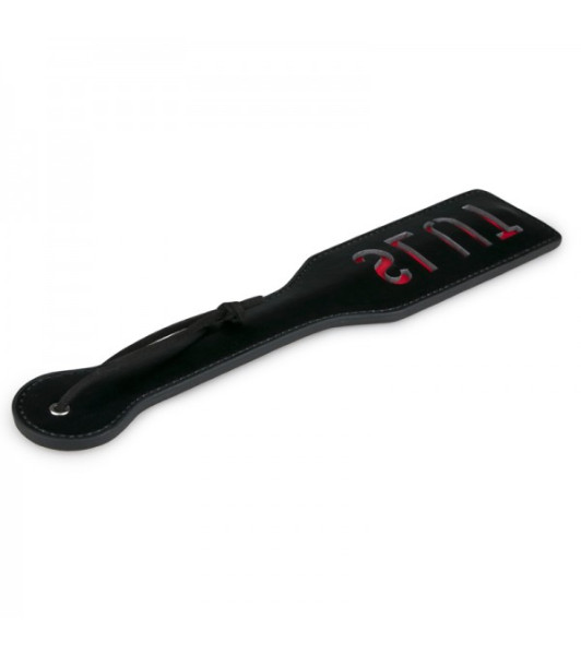 Black Leather Paddle - Slut - 1 - notaboo.es