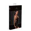 Sexy bareback dress S Noir Handmade Powerwetlook Lace Up F252, black - 5 - notaboo.es