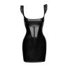 Mini vestido sexy con volantes S Noir Handmade F257, negro - 4 - notaboo.es