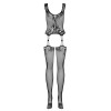 Catsuit de Red F221 de Obsessive en color negro  XL/XXL - 4 - notaboo.es