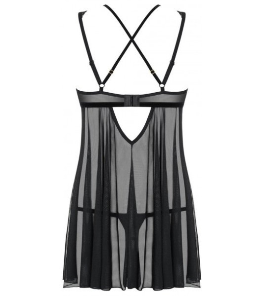 Bielizna-873-BAB-1 babydoll i stringi  S/M - 5 - notaboo.es