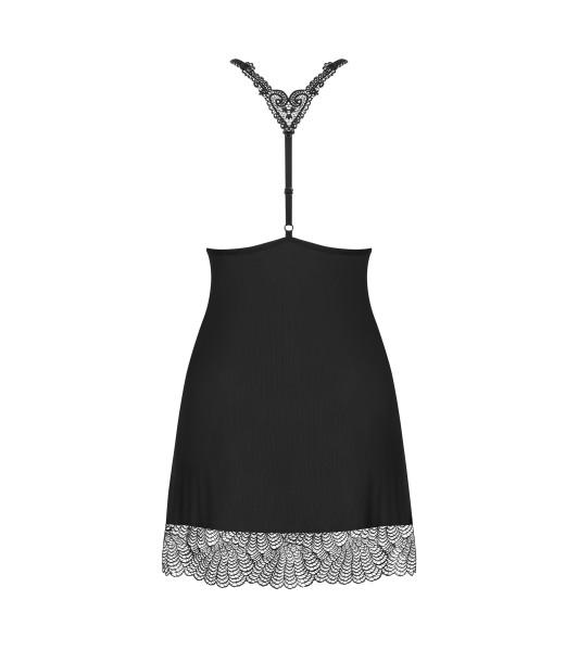Bielizna-Chiccanta koszulka i stringi czarna L/XL - 6 - notaboo.es