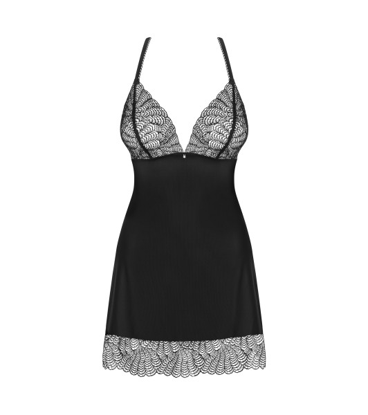 Bielizna-Chiccanta koszulka i stringi czarna L/XL - 7 - notaboo.es