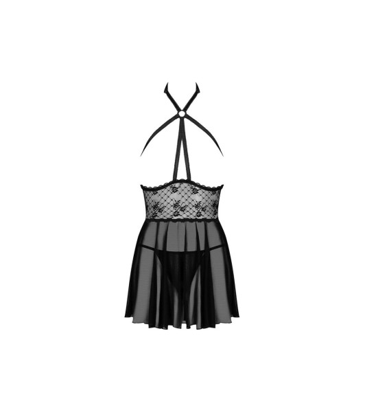 Bielizna-Nettsy babydoll i stringi czarna  S/M - 3 - notaboo.es