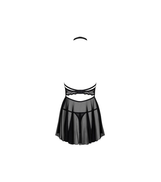 Bielizna-Nettsy babydoll i stringi czarna  S/M - 4 - notaboo.es