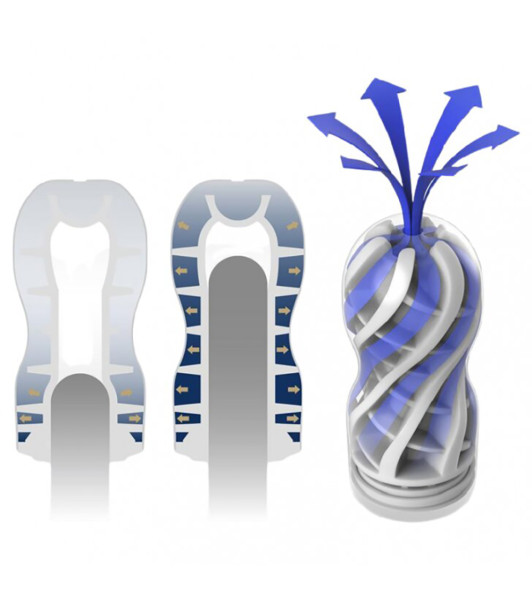 Tenga masturbador hi-tech azul, 15 x 6 cm - 1 - notaboo.es