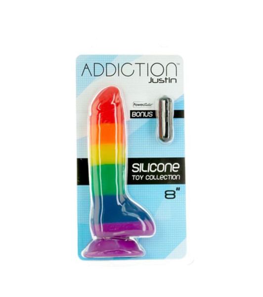 Adicción-Justin 20 cm Dong Rainbow - 1 - notaboo.es