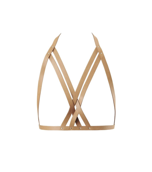 MAZE - Arnés Sujetador Halter Marrón - 4 - notaboo.es