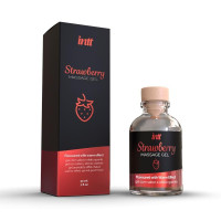 Gel de masaje Intt, con sabor y aroma a fresa, 30 ml