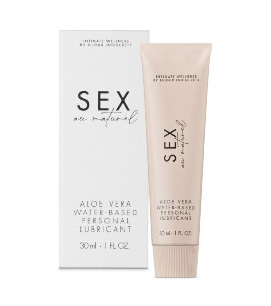 Bijoux Indiscrets Sex au Naturel lubricante a base de agua con Aloe Vera, 30ml - notaboo.es