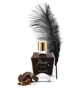 Pintura corporal comestible Poême Bijoux Indiscret, sabor chocolate negro, con pluma, 50 ml - notaboo.es