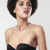 Magnifique · Cadena metálica hombros y espalda joyería plata - 4 - notaboo.es