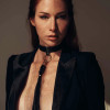 Bijoux Indiscrets Maze long tassel collar, eco leather, black, 27-41 cm - 3 - notaboo.es
