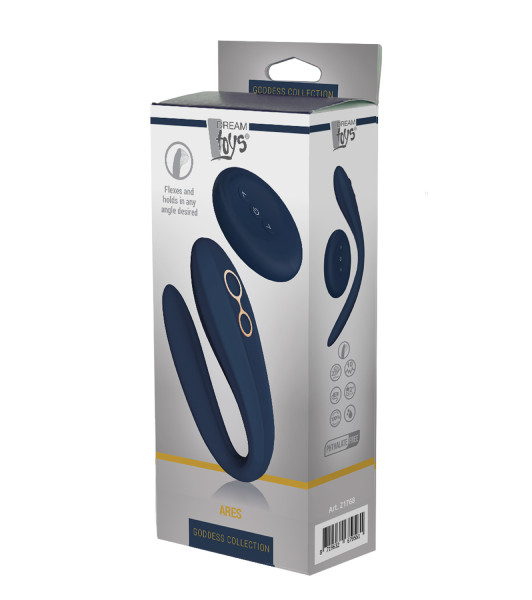 Vibrador plegable GODDESS COLLECTION ARES con mando a distancia - 8 - notaboo.es