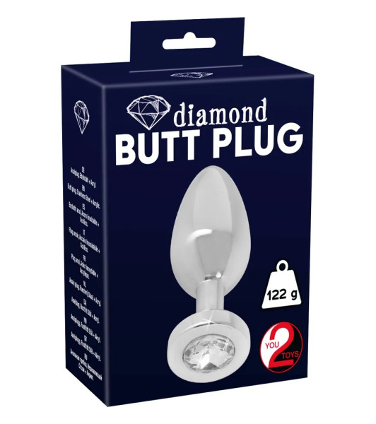 S You2Toys silver stone anal plug, 5.6 x 2.4cm - 6 - notaboo.es