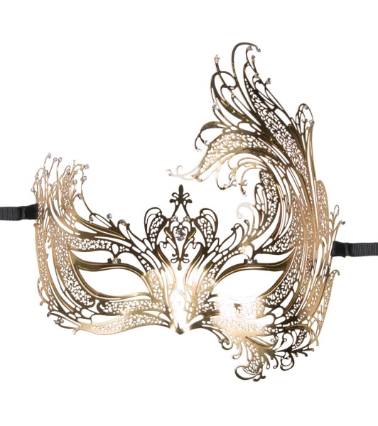Metal Venetian Mask Gold by Easytoys - 1 - notaboo.es