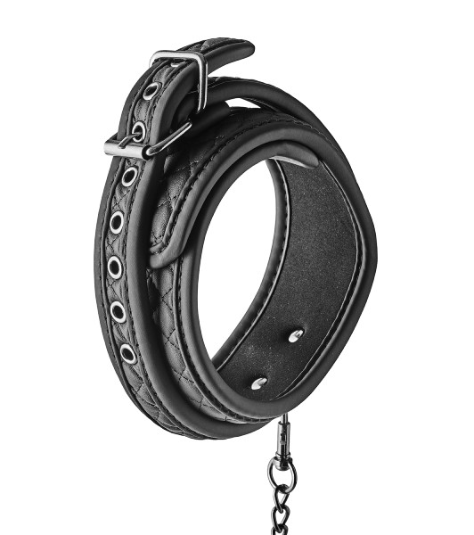 BLAZE COLLAR LEASH DIAMOND BLACK - 1 - notaboo.es
