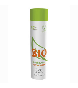 Aceite de masaje HOT BIO pimienta de cayena, 100 ml - notaboo.es