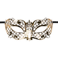 Metal Venetian style Mask Gold by Easytoys