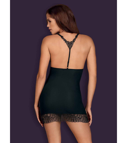 Bielizna-Chiccanta koszulka i stringi czarna L/XL - 10 - notaboo.es