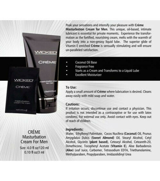 Crema masturbadora masculina a base de aceite Wicked, 120 ml - 4 - notaboo.es