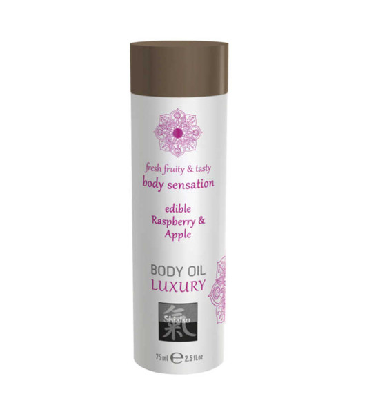 Luxury Body oil edible - Raspberry & Apple - notaboo.es