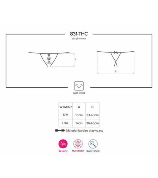 Bielizna-831-THC-1 stringi otwarte L/XL - 6 - notaboo.es