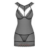 Bielizna-857-CHE-1 koszulka i stringi  S/M - 2 - notaboo.es