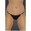 Sexy vinyl thong M Noir Handmade P008, with clasps, black - 5 - notaboo.es