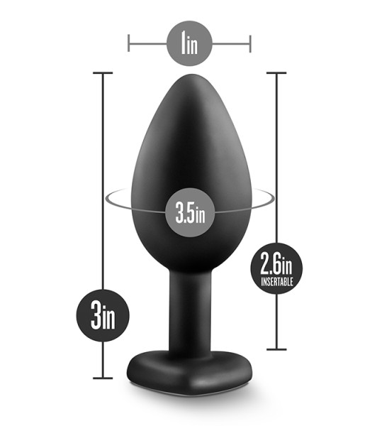 Temptasia - Tapón Bling pequeño - Negro - 5 - notaboo.es
