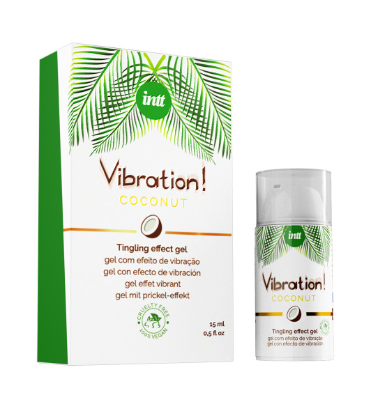 Vibrador líquido para dos Coconut Intt con sabor a coco, 15 ml - notaboo.es