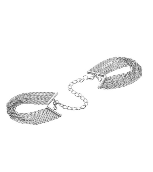 Magnifique · Esposas-Pulseras cadena metalica plata - 2 - notaboo.es